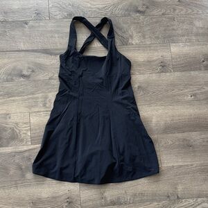 Outdoor Voices Black Cross-Back Dress